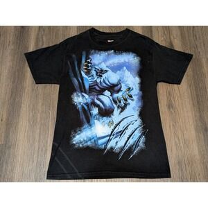 Vintage Hanes Beefy T Everest Expedition Graphic T Shirt Black‎ Short Sleeve M